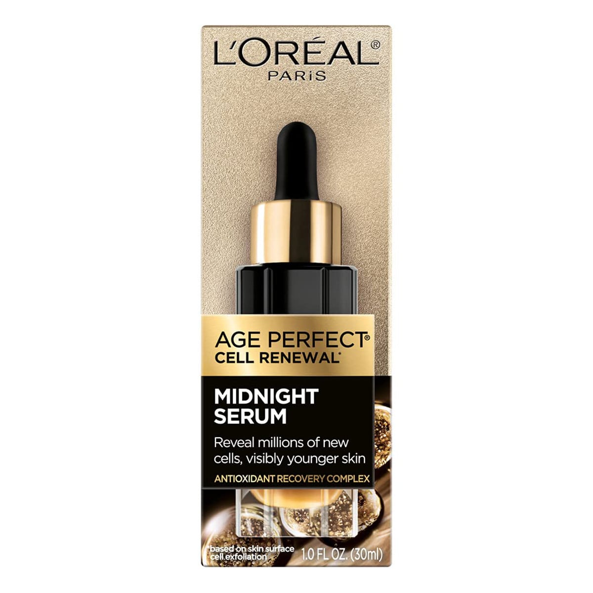 L'Oreal Paris Age Perfect Cell Renewal Midnight Anti-Aging Face Serum in package